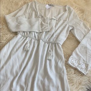 White summer lace dress